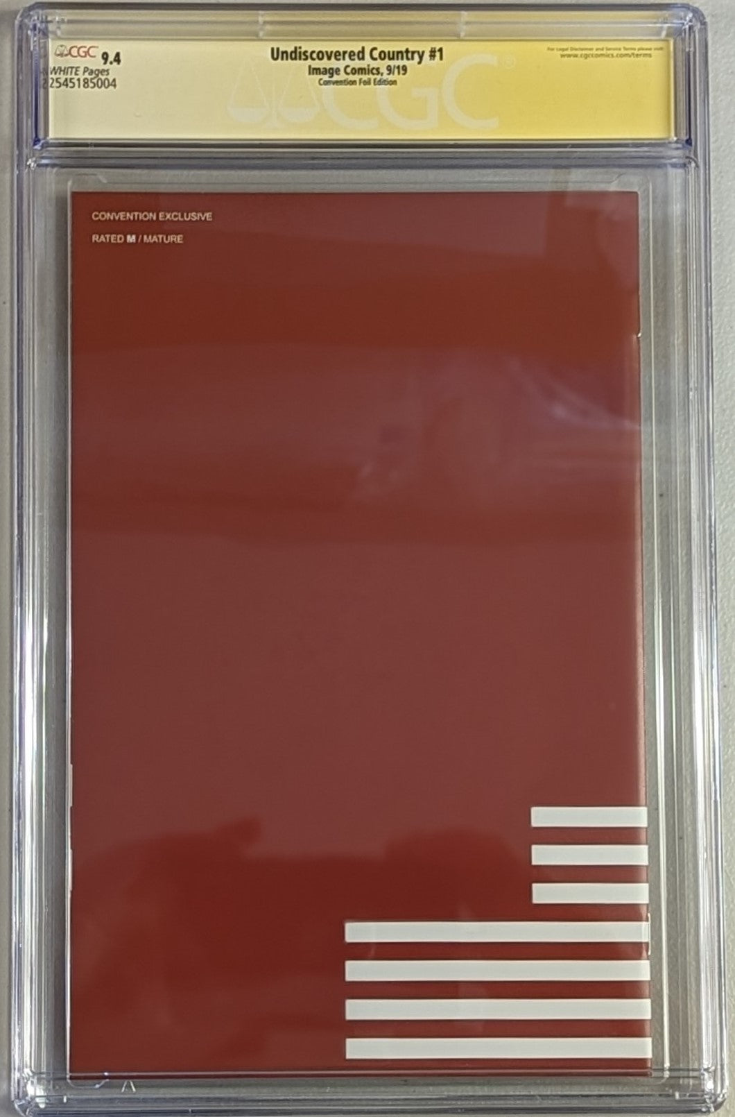 Undiscovered Country #1 Convention Foil Exclusive Variant - CGC Signature Series 9.4