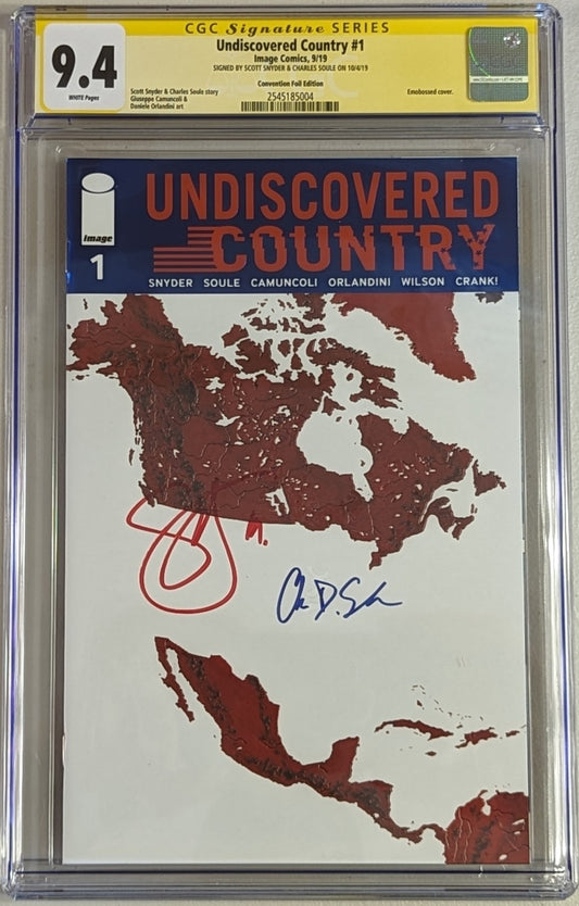 Undiscovered Country #1 Convention Foil Exclusive Variant - CGC Signature Series 9.4