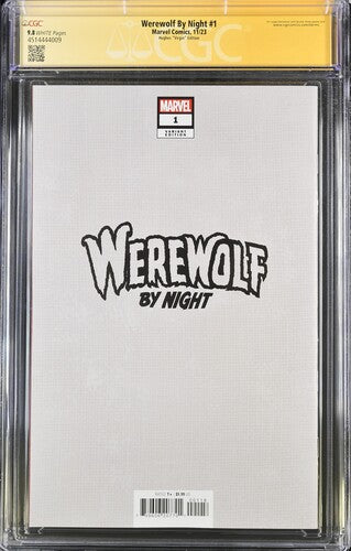 Werewolf By Night #1 Hughes "Virgin" Edition - CGC Signature Series 9.8 Adam Hughes