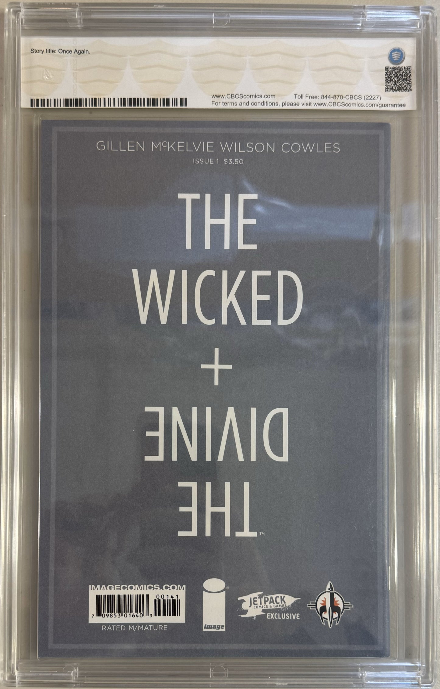 Wicked + The Divine #1 Forbidden Planet/Jetpack Variant - CBCS Signature 9.4