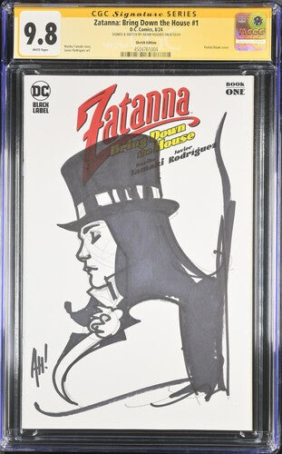 Zatanna: Bring Down the House #1 Sketch Edition - CGC Signature Series Adam Hughes 9.8