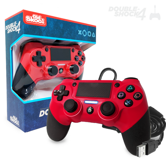 Double-Shock 4 Scarlet Red Wired Controller
