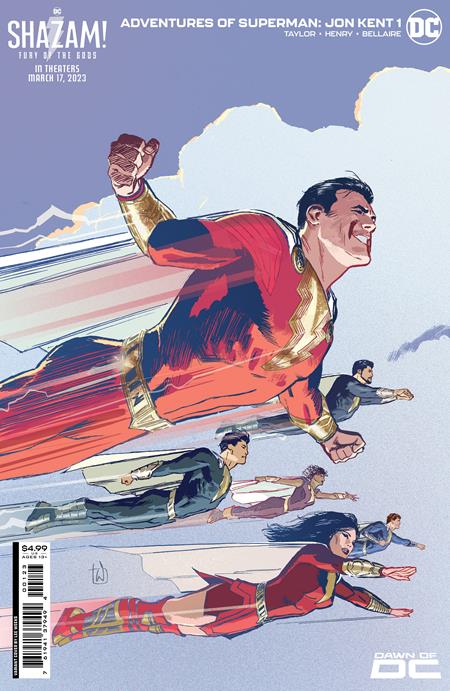 Adventures Of Superman Jon Kent #1 (Of 6) Cvr H Lee Weeks Shazam Fury Of The Gods Movie Card Stock Var (03/07/2023)