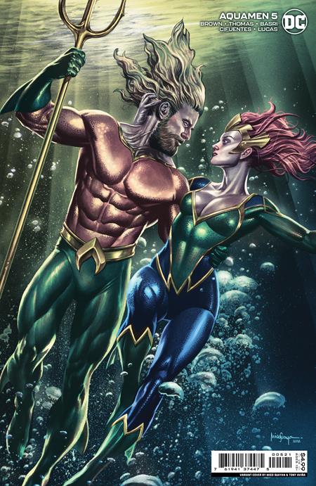 The One Stop Shop Comics & Games Aquamen #5 Cvr B Mico Suayan Card Stock Var (06/28/2022) DC Comics