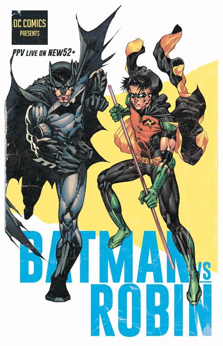 The One Stop Shop Comics & Games Batman Vs Robin #3 (Of 5) Cvr J Mario Fox Foccillo Fight Poster Batman Vs Robin Card Stock Var (11/8/2022) DC Comics