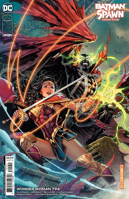 The One Stop Shop Comics & Games Wonder Woman #794 Cvr E Jim Cheung DC Spawn Card Stock Var (12/13/2022) DC Comics