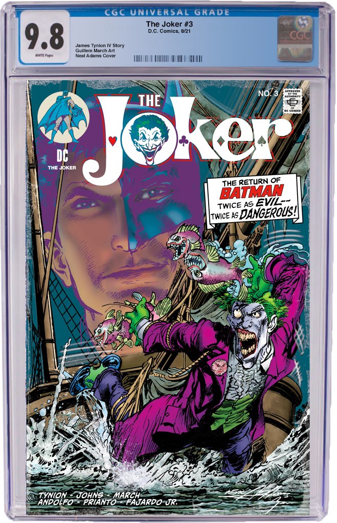 The One Stop Shop Comics & Games Joker #3 Neal Adams Exclusive Variant (5/12/2021) DC Comics