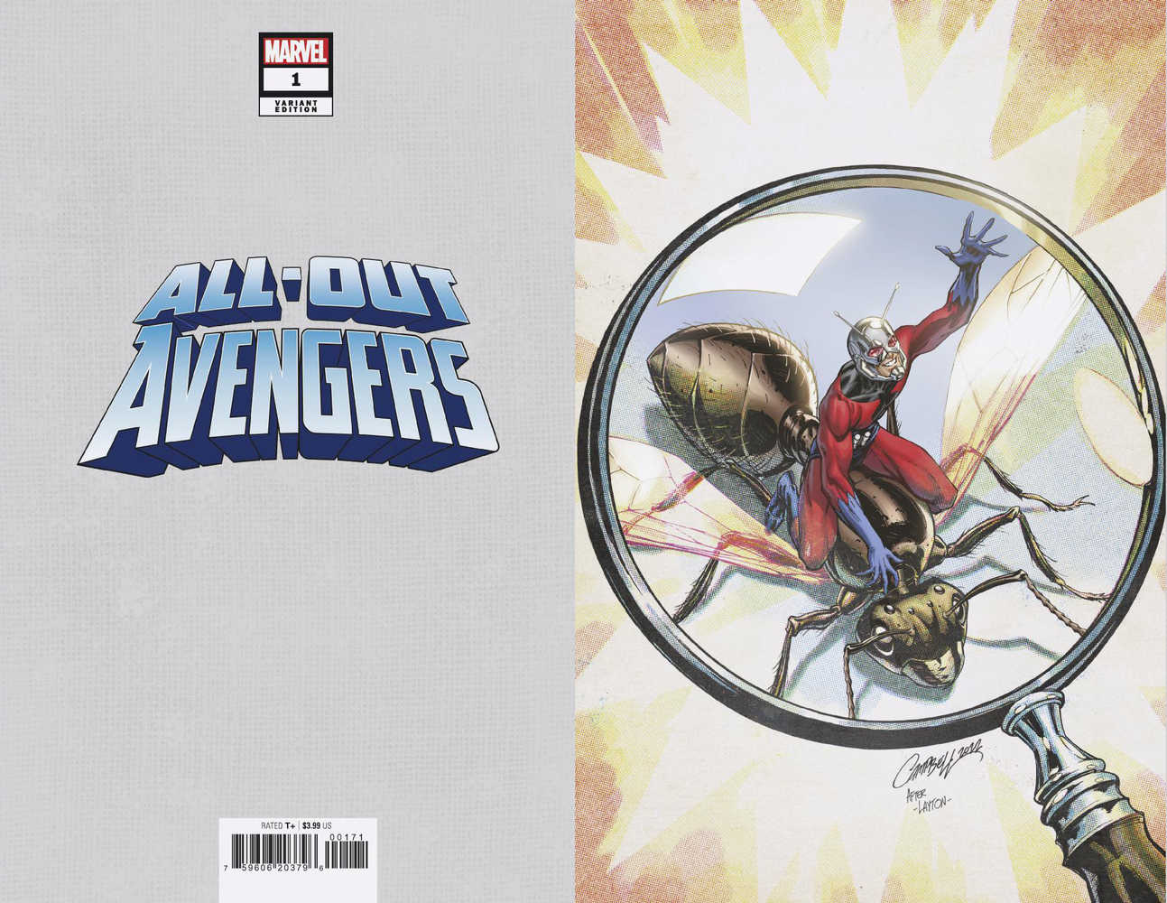 All-Out Avengers #1 100 Copy Variant Edition Js Campbell Full Art Variant