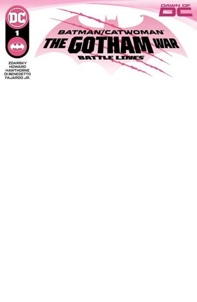 Batman Catwoman The Gotham War Battle Lines #1 (One Shot) Cover D Blank Card Stock Variant