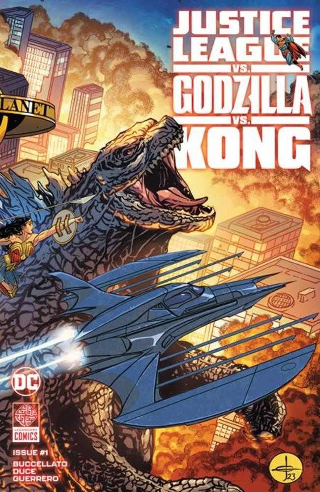 Justice League vs Godzilla vs Kong #1 (Of 7) Cover A Drew Johnson Wraparound Cover