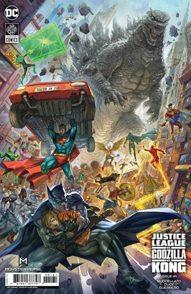 Justice League vs Godzilla vs Kong #1 (Of 7) Cover I 1 in 50 Alan Quah Card Stock Variant