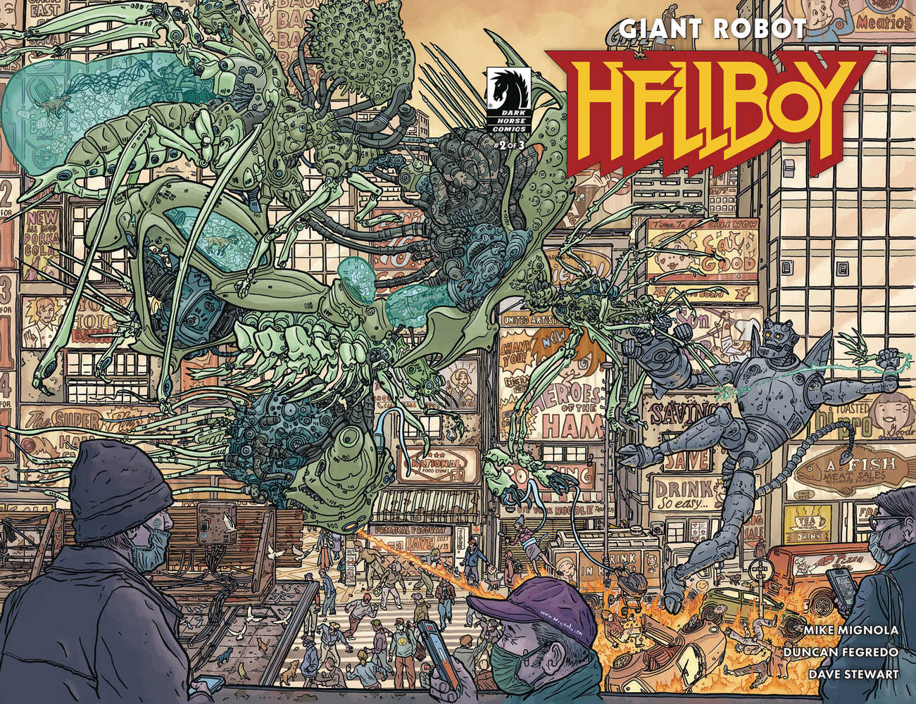 Giant Robot Hellboy #2 Cover B Darrow Wrap