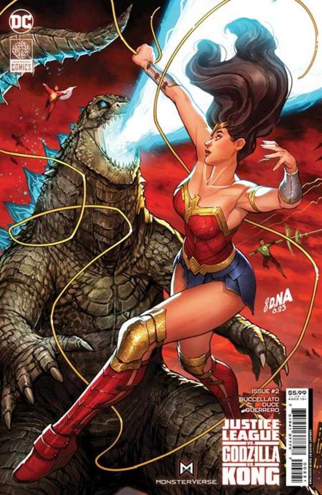 Justice League vs Godzilla vs Kong #2 (Of 7) Cover B David Nakayama Wonder Woman Connecting Card Stock Variant