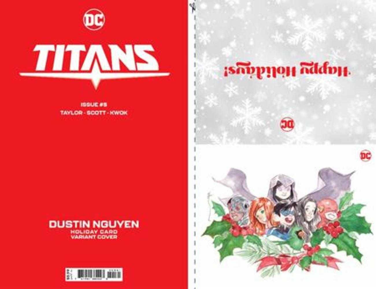 Titans #5 Cover D Dustin Nguyen DC Holiday Card Special Edition Variant