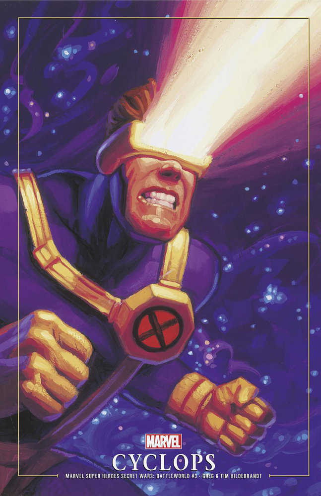 Marvel Super Heroes Secret Wars: Battleworld 3 Greg And Tim Hildebrandt Cyclops Marvel Masterpieces III Variant