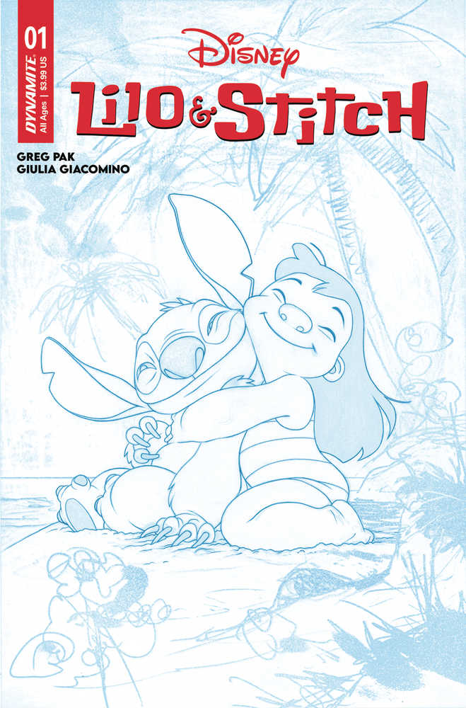 Lilo & Stitch #1 Cover Q 10 Copy Foc Variant Edition Middleton Sketch