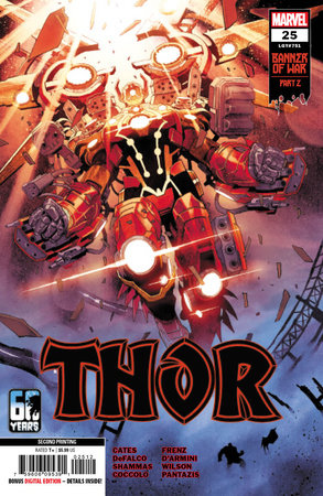 The One Stop Shop Comics & Games Thor #25 Coccolo 2nd Printing Variant (07/06/2022) MARVEL PRH