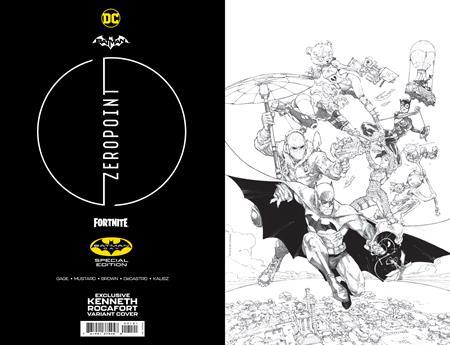 The One Stop Shop Comics & Games Batman Fortnite Zero Point Batman Day Special Edition #1 Cvr B 1:4 Rocafort B&W Var (09/18/2021) DC Comics
