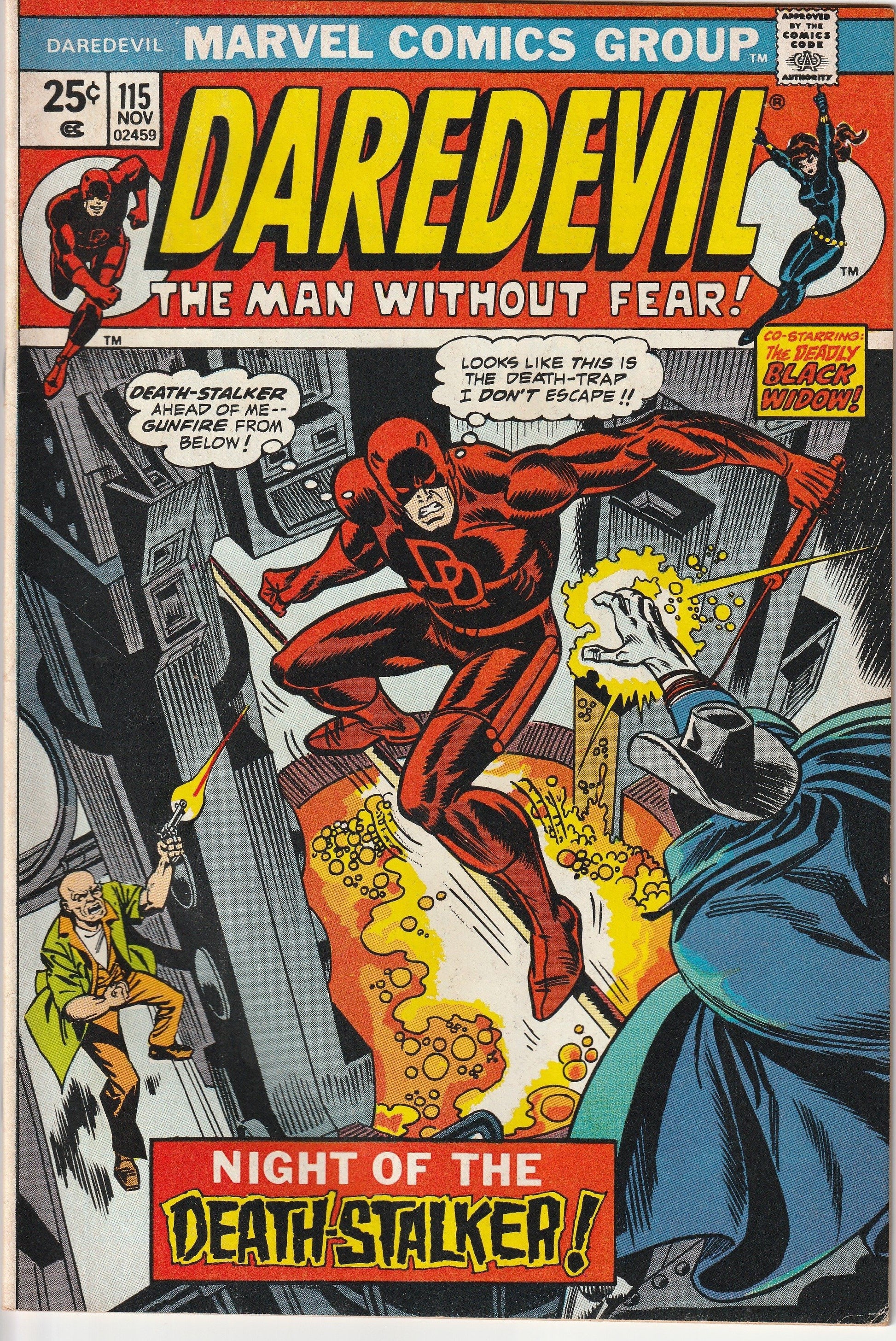 Daredevil #115 (1964 Vol. 1) Death Stalker App. Wolverine In Hulk #181 Ad %product_vendow% - The One Stop Shop Comics & Games