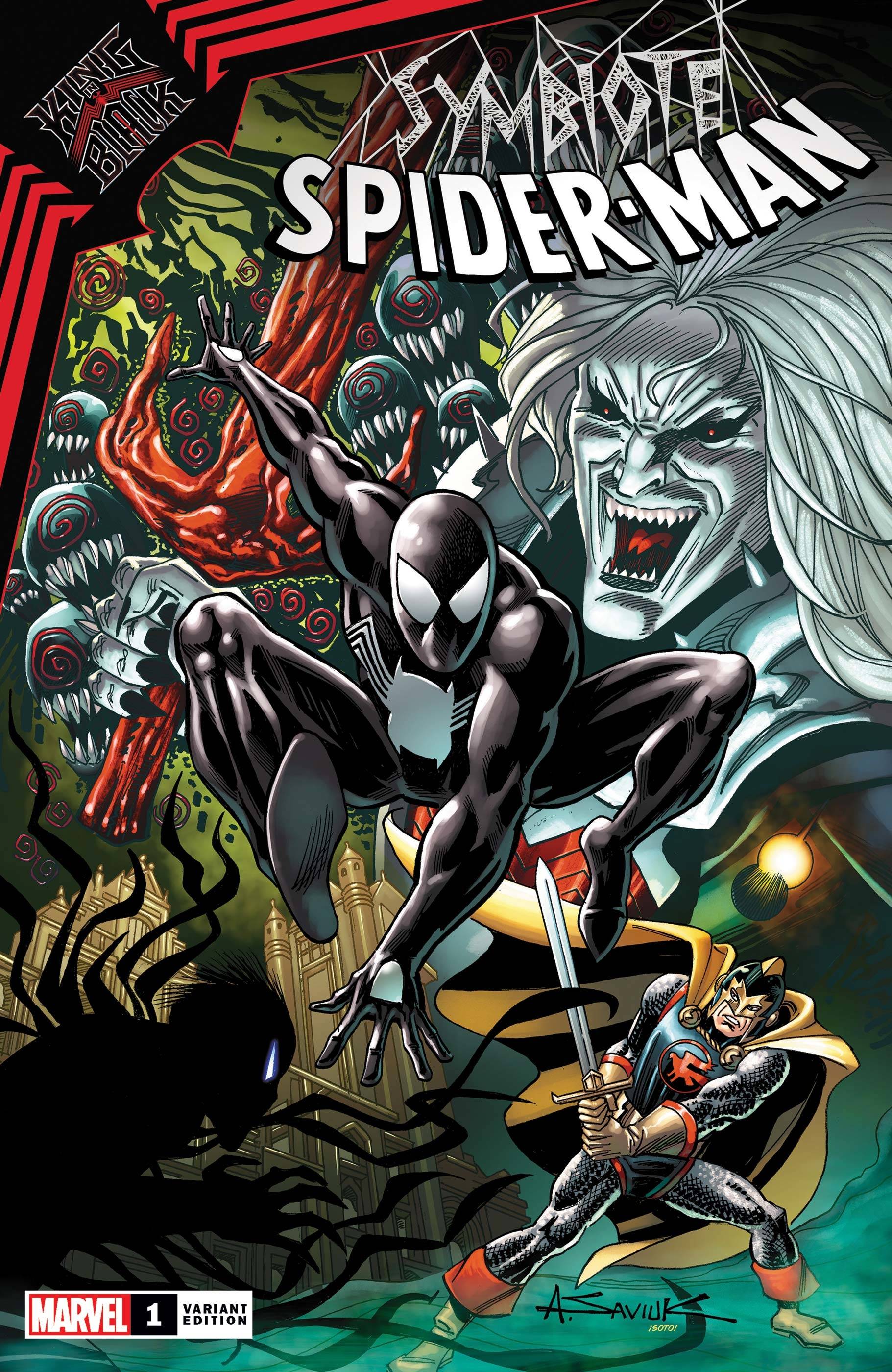 The One Stop Shop Comics & Games Symbiote Spider-Man King In Black #1 Saviuk 1:25 Variant (11/18/2020) MARVEL COMICS