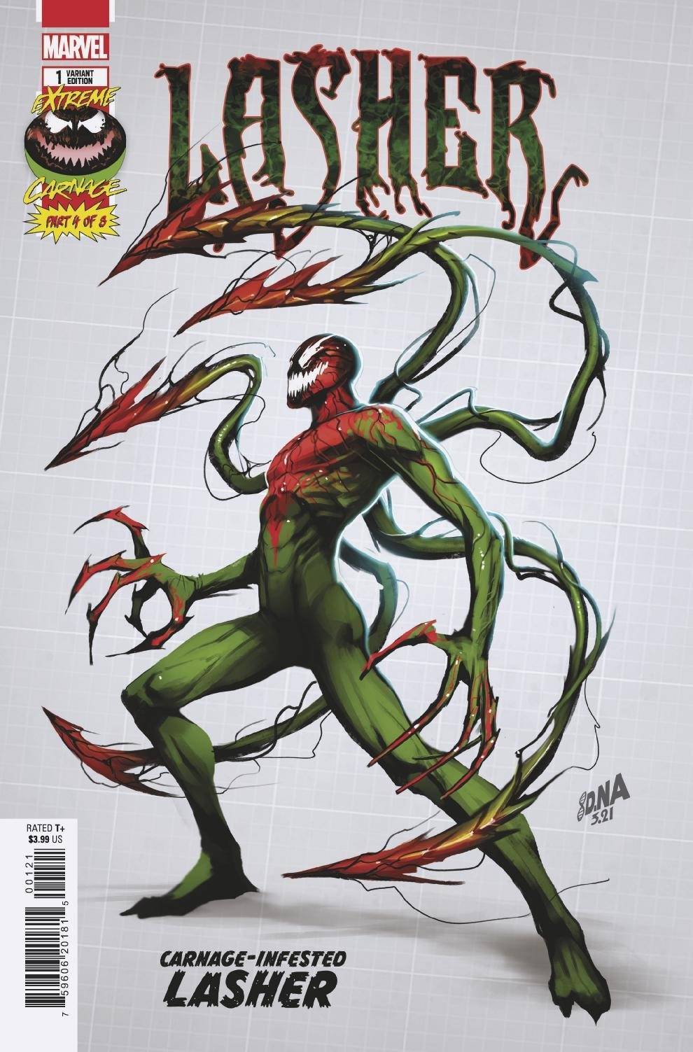 Extreme Carnage Lasher #1 Bagley Design Var (08/04/2021) - The One Stop Shop Comics & Games