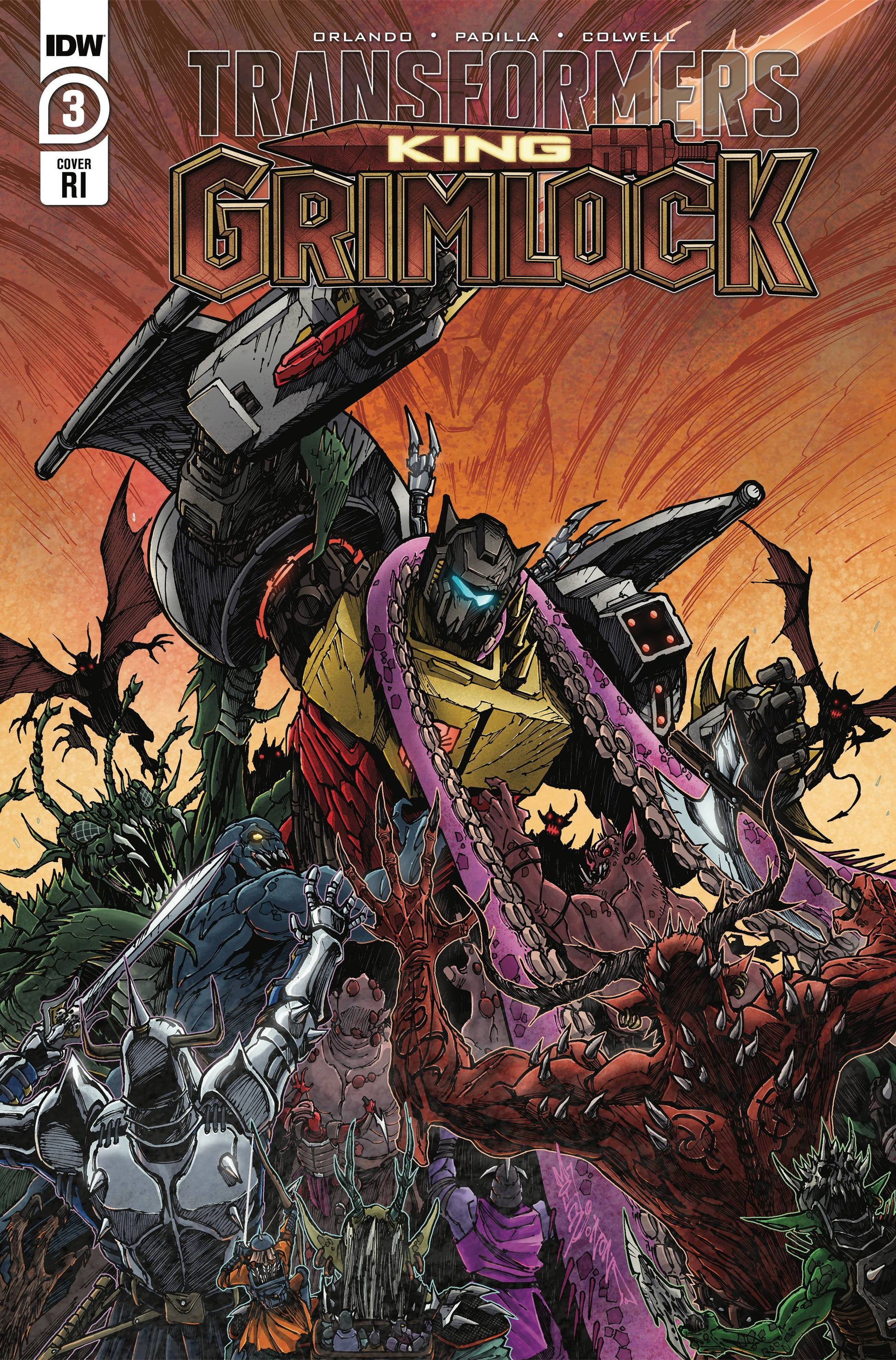 Transformers King Grimlock #3 (Of 5) Cvr C 10 Copy Incv Wolf (10/13/2021) - The One Stop Shop Comics & Games