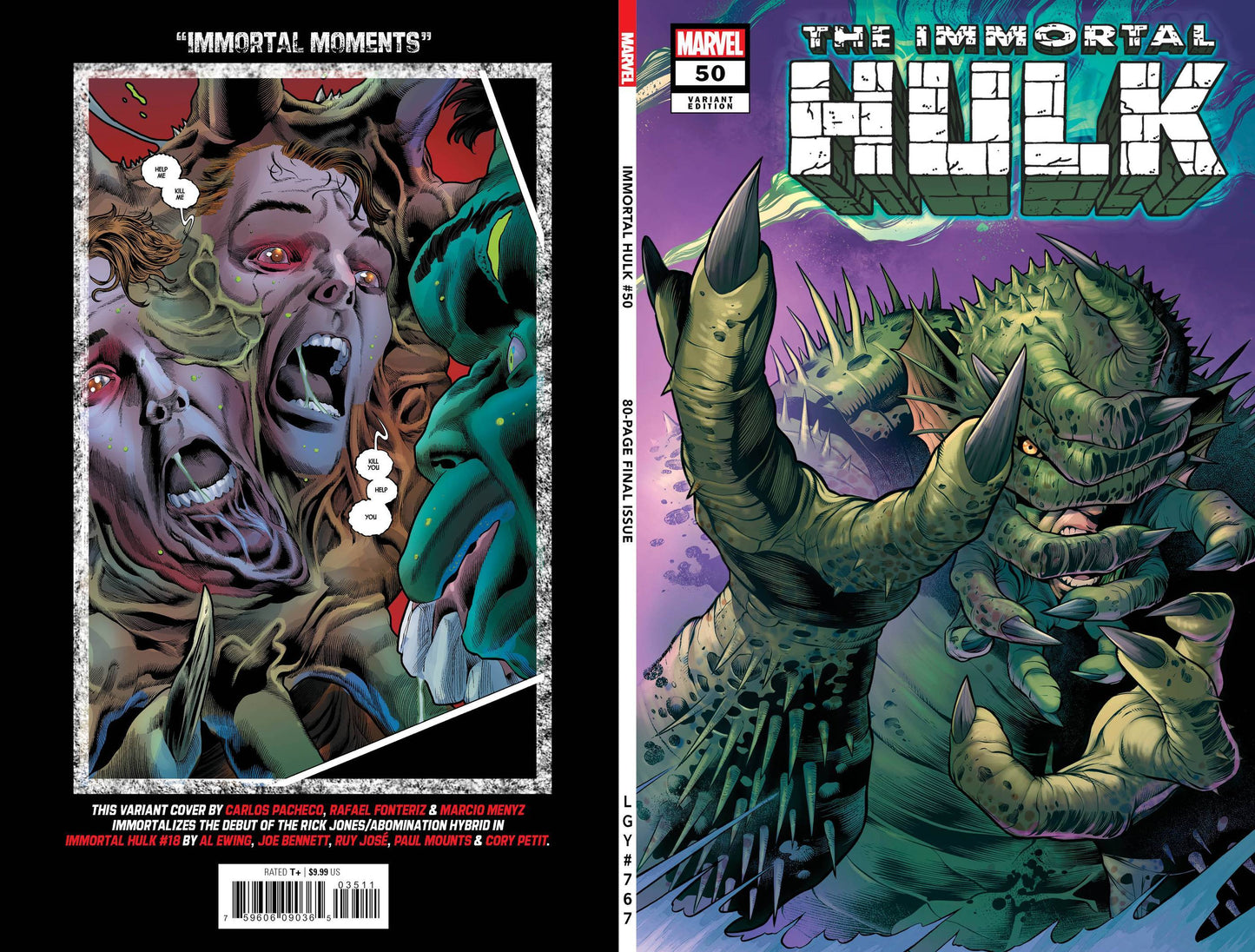 Immortal Hulk #50 Pacheco Var (10/13/2021) - The One Stop Shop Comics & Games