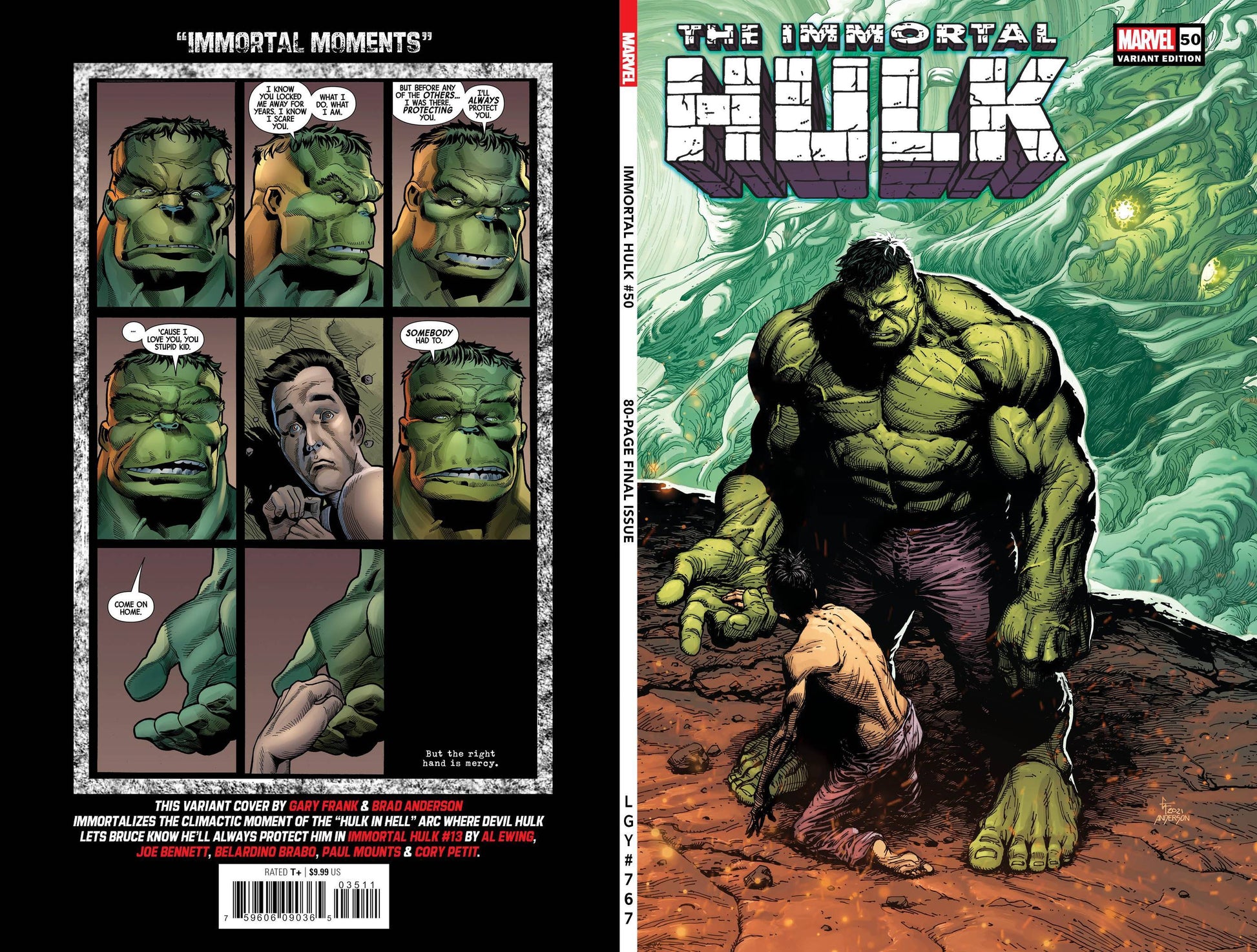 Immortal Hulk #50 Frank Var (10/13/2021) - The One Stop Shop Comics & Games
