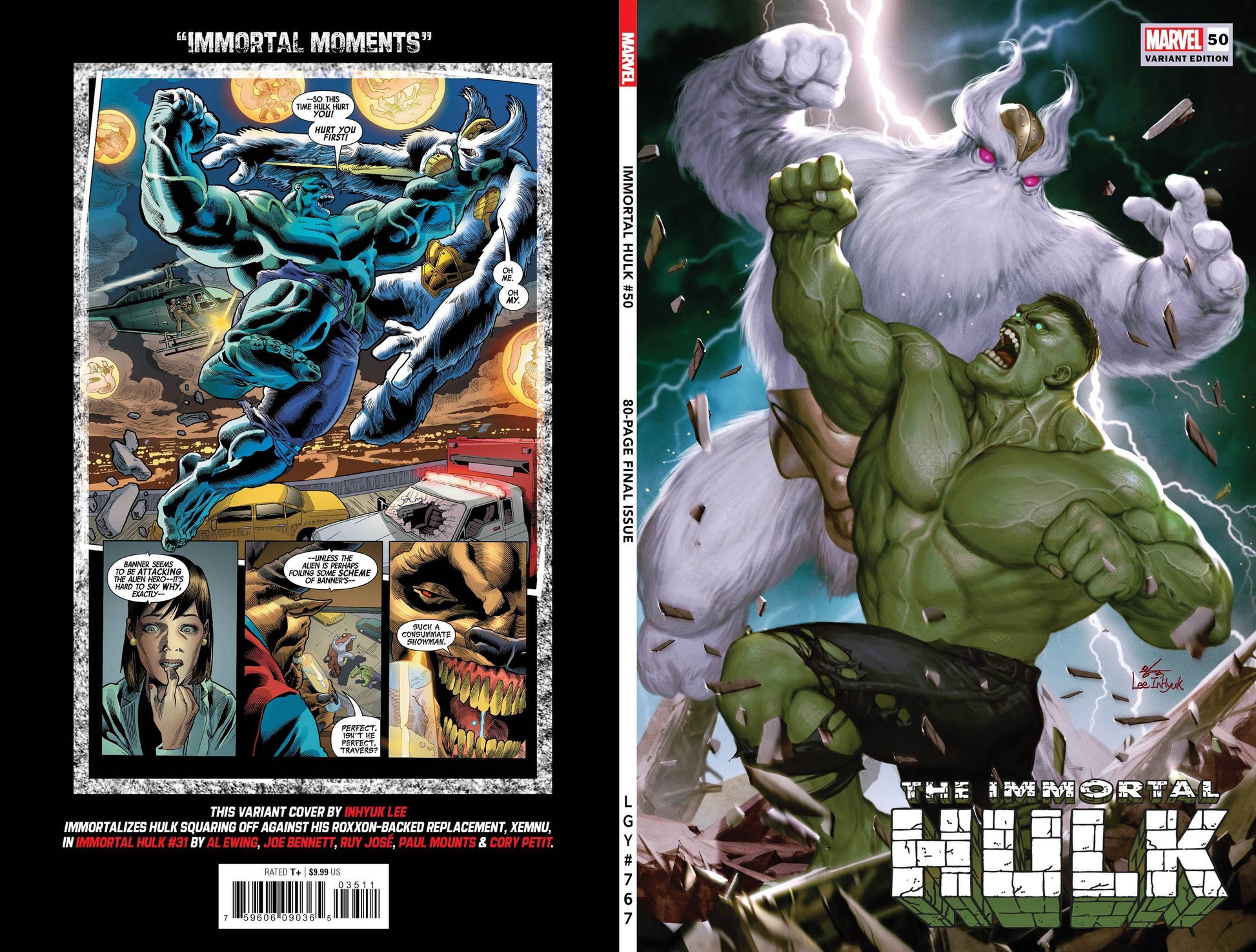 Immortal Hulk #50 Inhyuk Lee Var (10/13/2021) - The One Stop Shop Comics & Games