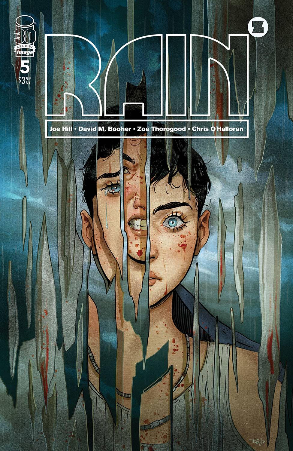 The One Stop Shop Comics & Games Joe Hill Rain #5 (Of 5) Cvr B Robles (05/18/2022) IMAGE COMICS