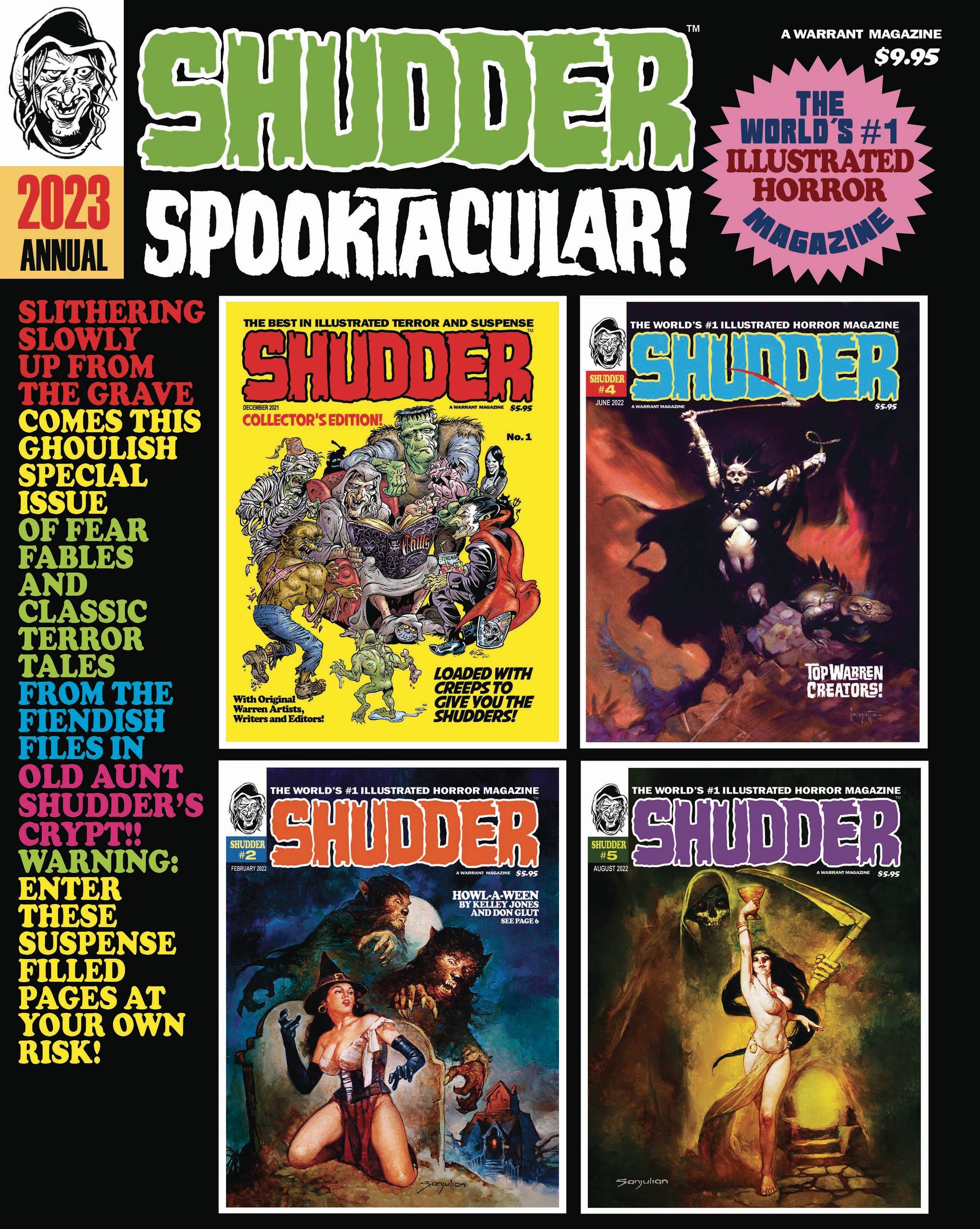 The One Stop Shop Comics & Games Shudder 2023 Spooktacular Annual (Mr) (09/07/2022) WARRANT PUBLISHING COMPANY