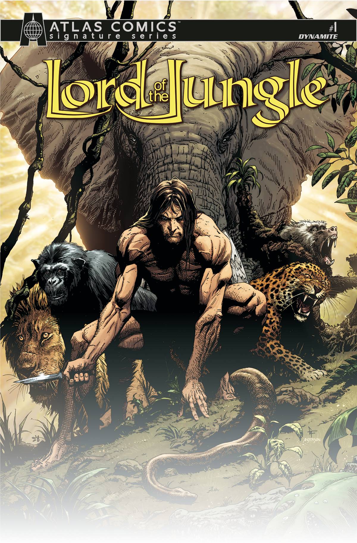 The One Stop Shop Comics & Games Lord Of The Jungle #1 Cvr O Atlas Sgn (C: 0-1-2) (11/30/2022) DYNAMITE