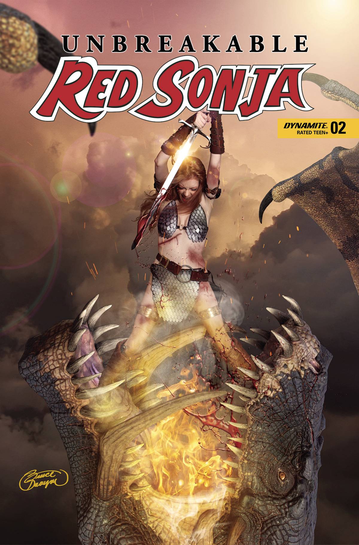 The One Stop Shop Comics & Games Unbreakable Red Sonja #2 Cvr E Cosplay (11/23/2022) DYNAMITE