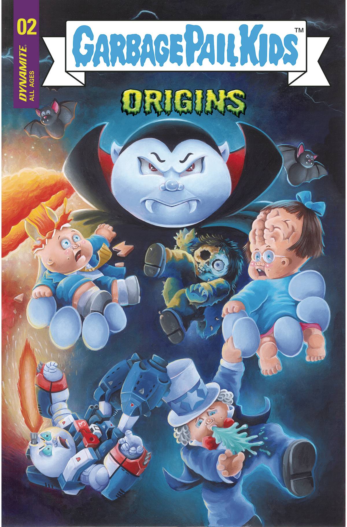 The One Stop Shop Comics & Games Garbage Pail Kids Origins #2 Cvr E 10 Copy Incv Sharp Virgin (11/09/2022) DYNAMITE