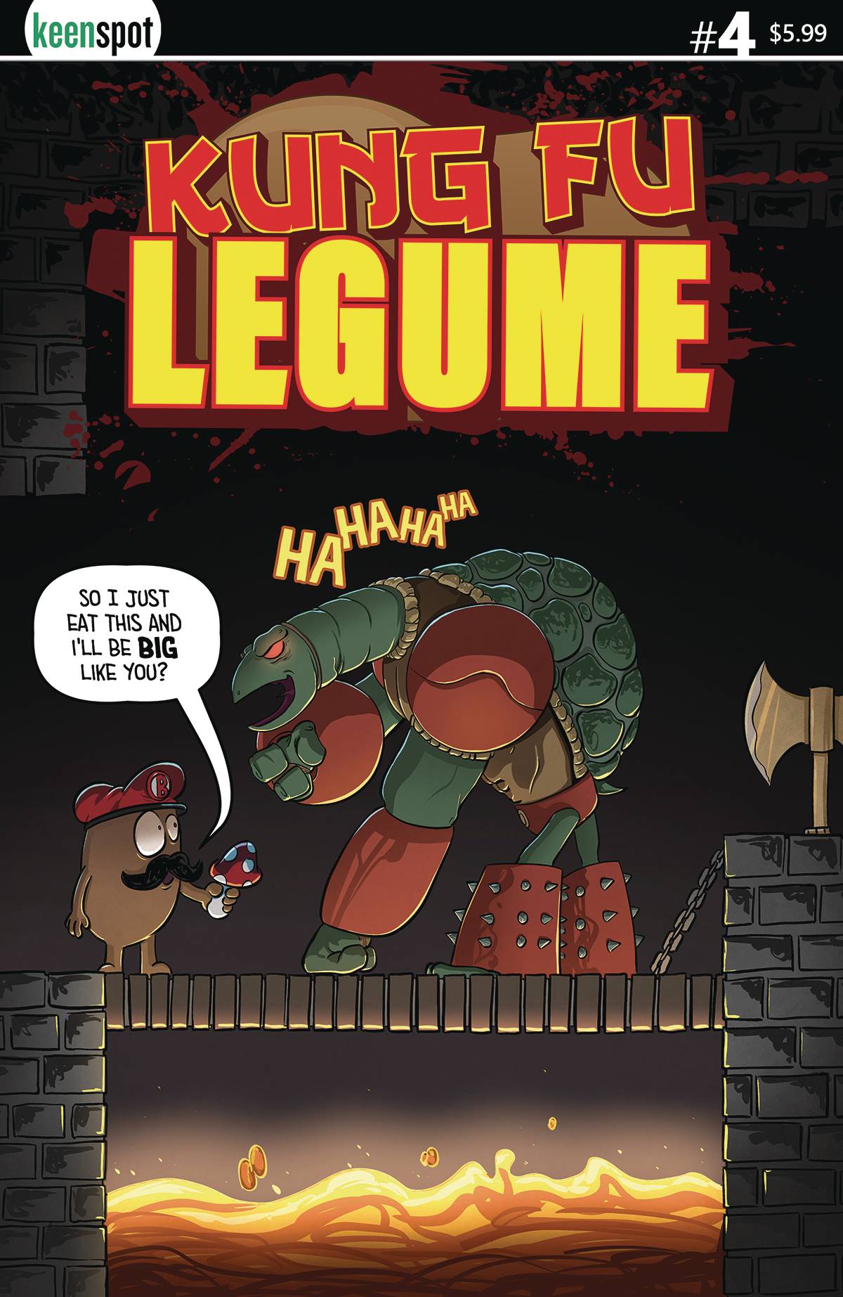 The One Stop Shop Comics & Games Kung Fu Legume #4 Cvr A Michael Adams (12/14/2022) KEENSPOT ENTERTAINMENT