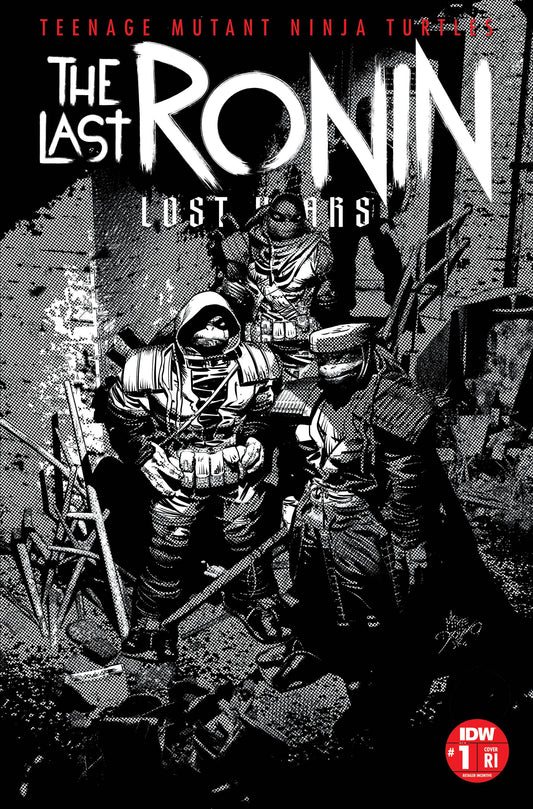 TMNT Last Ronin Lost Years #1 Cvr E 1:50 Deodato B&W Incv Var (01/25/2023)