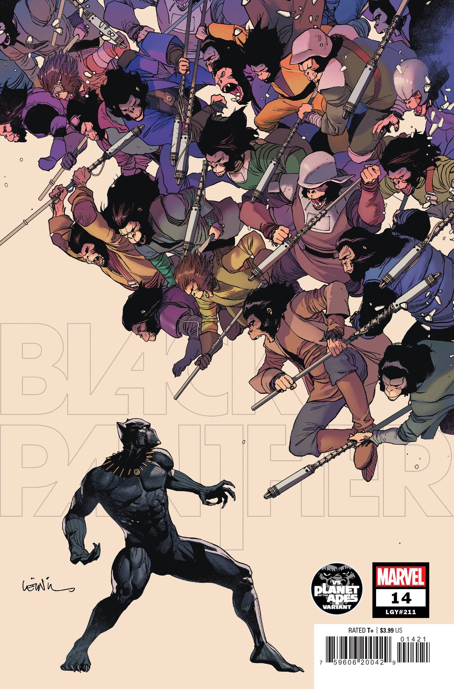 Black Panther #14 Yu Planet Of The Apes Var (02/08/2023)