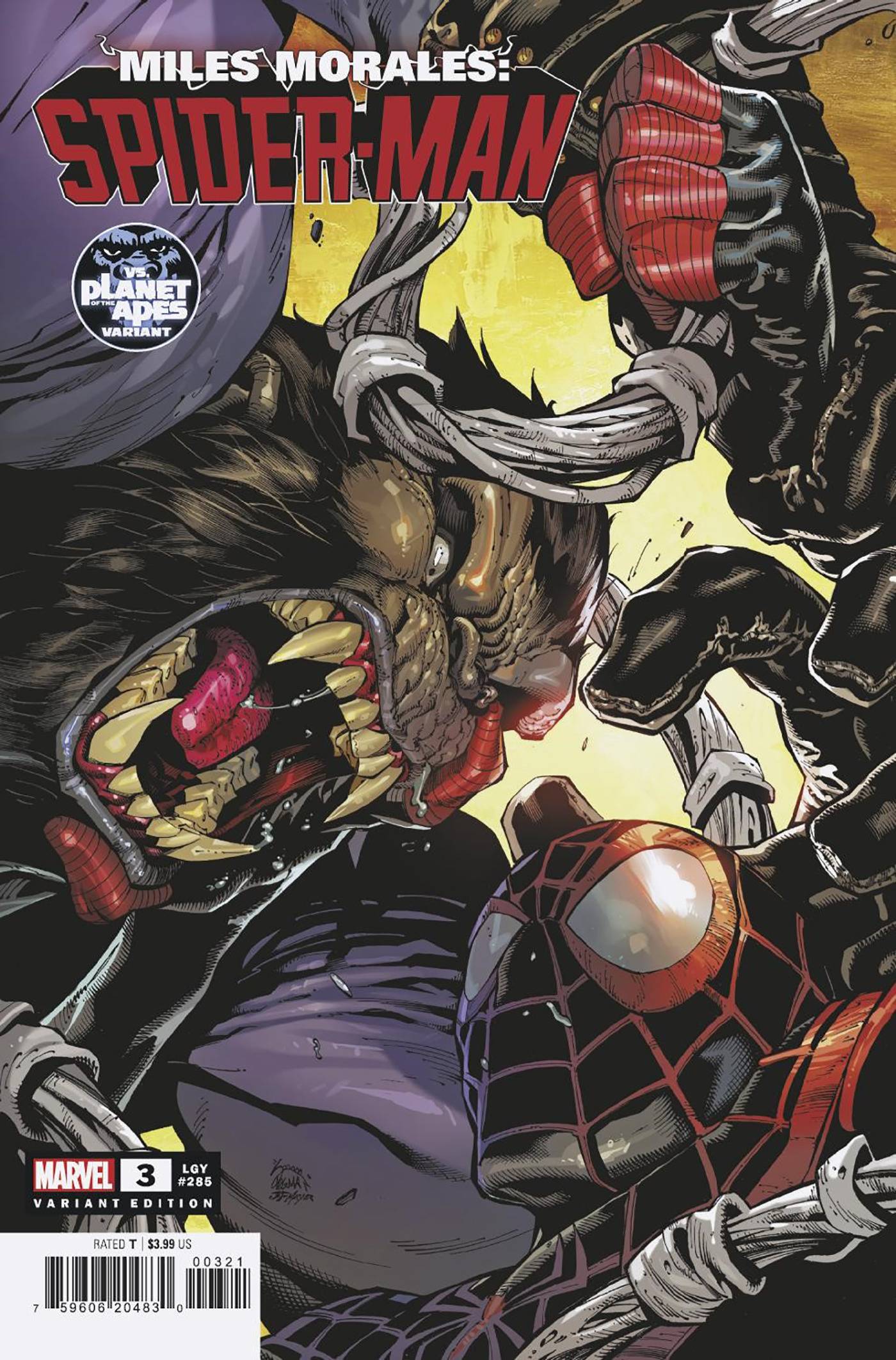 Miles Morales Spider-Man #3 Stegman Planet Of The Apes Var (02/01/2023)