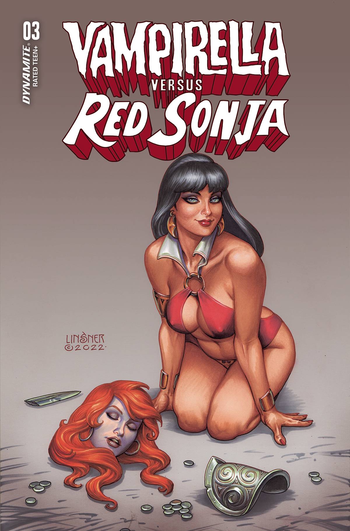 Vampirella Vs Red Sonja #3 Cvr B Linsner (01/04/2023)