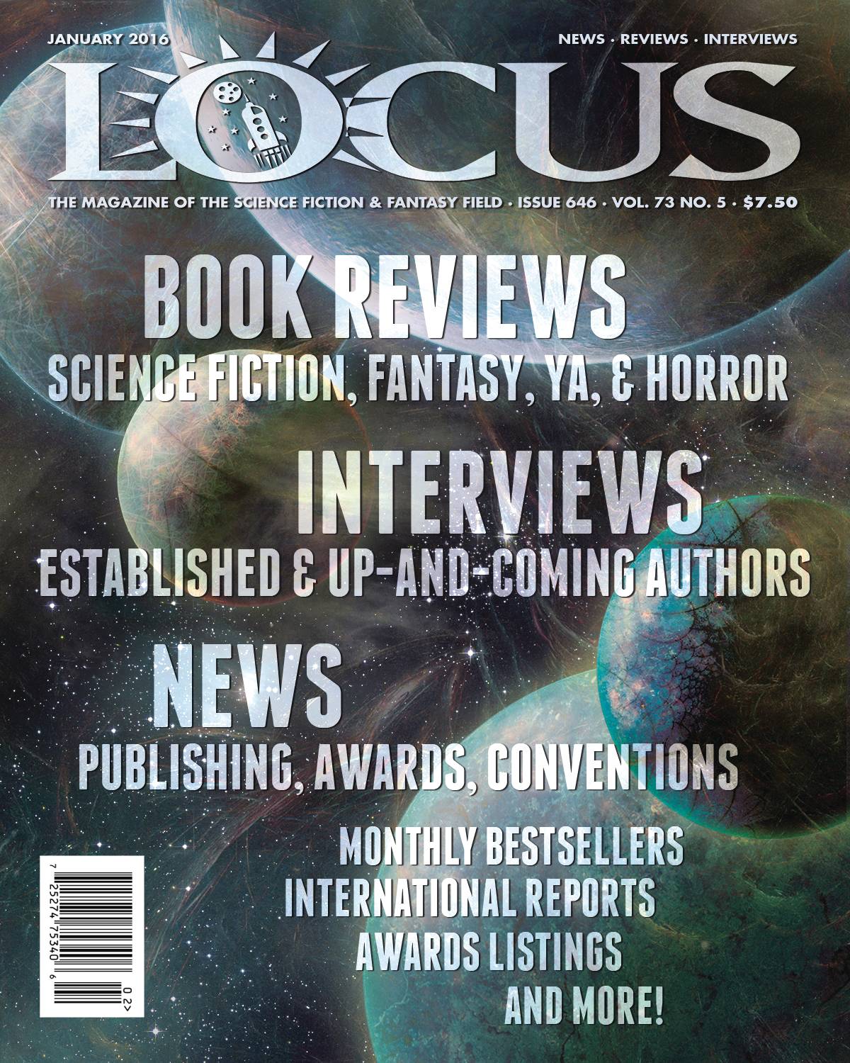 Locus Magazine #745 Vol 90 No 2 (C: 0-1-1) (02/01/2023)