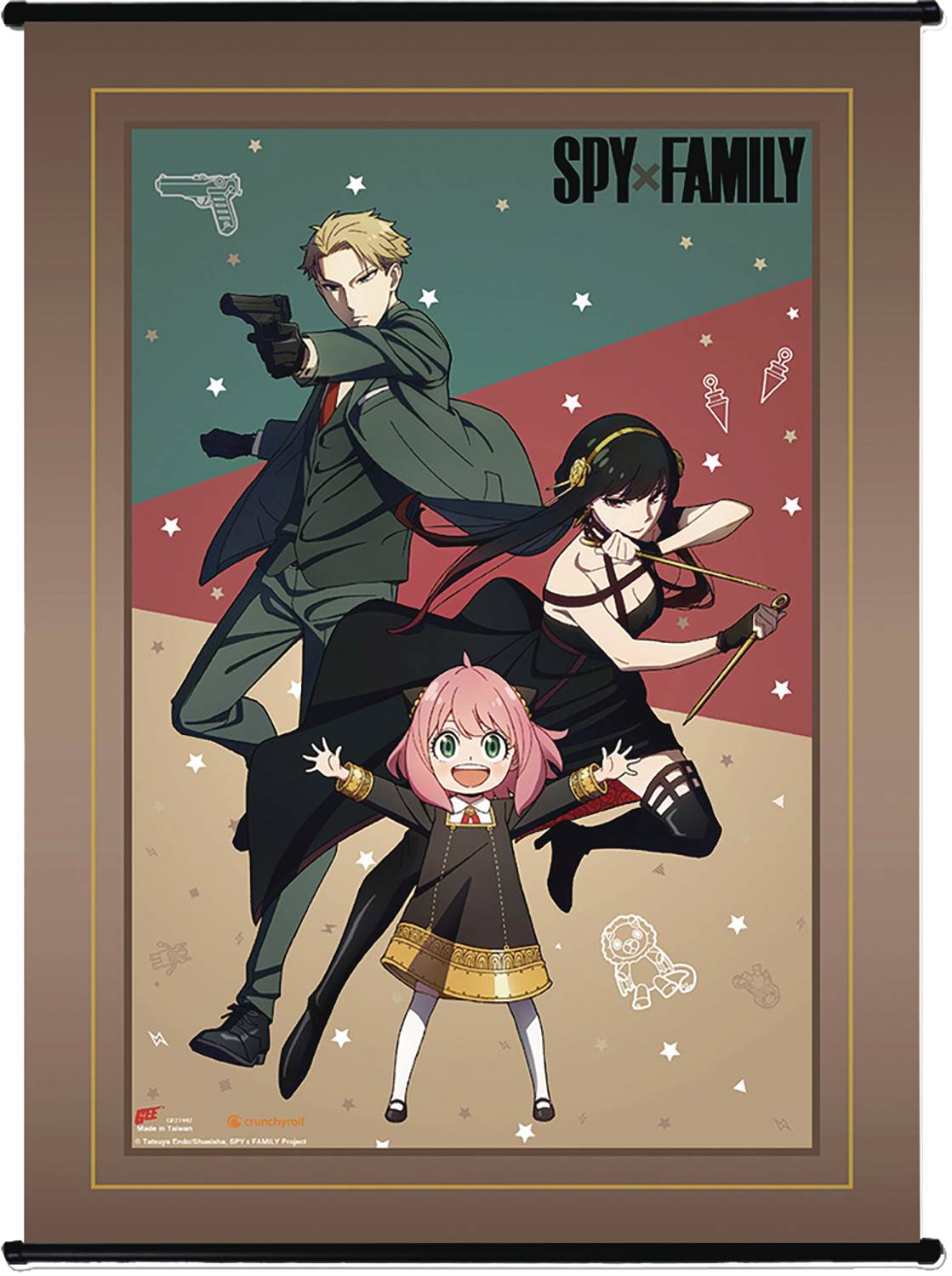 Spy X Family Forger Family Fight Group Wall Scroll (C: 1-1-2 (04/26/2023)