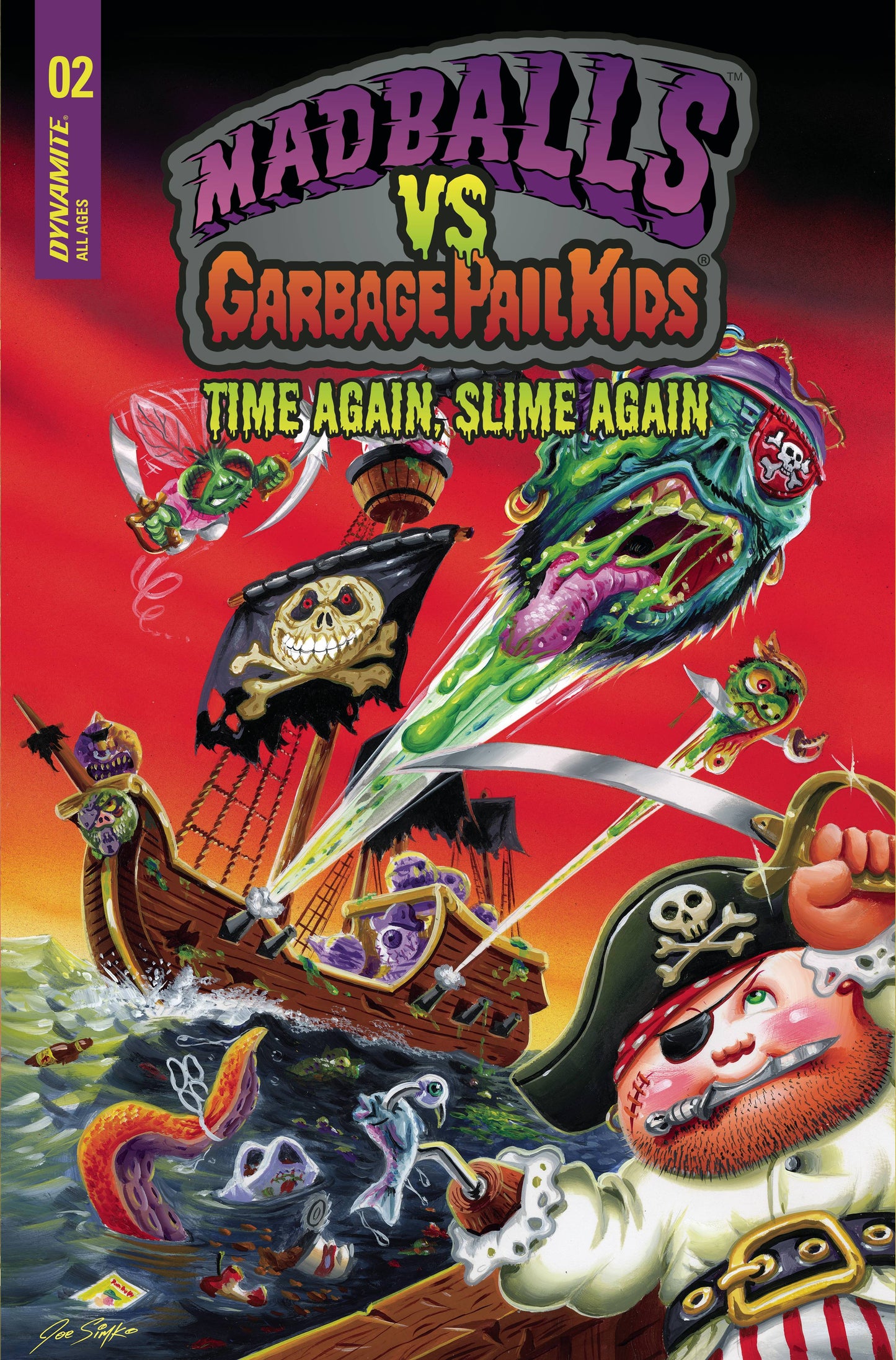Madballs Vs Garbage Pail Kids Slime Again #2 Cvr A Simko (03/15/2023)