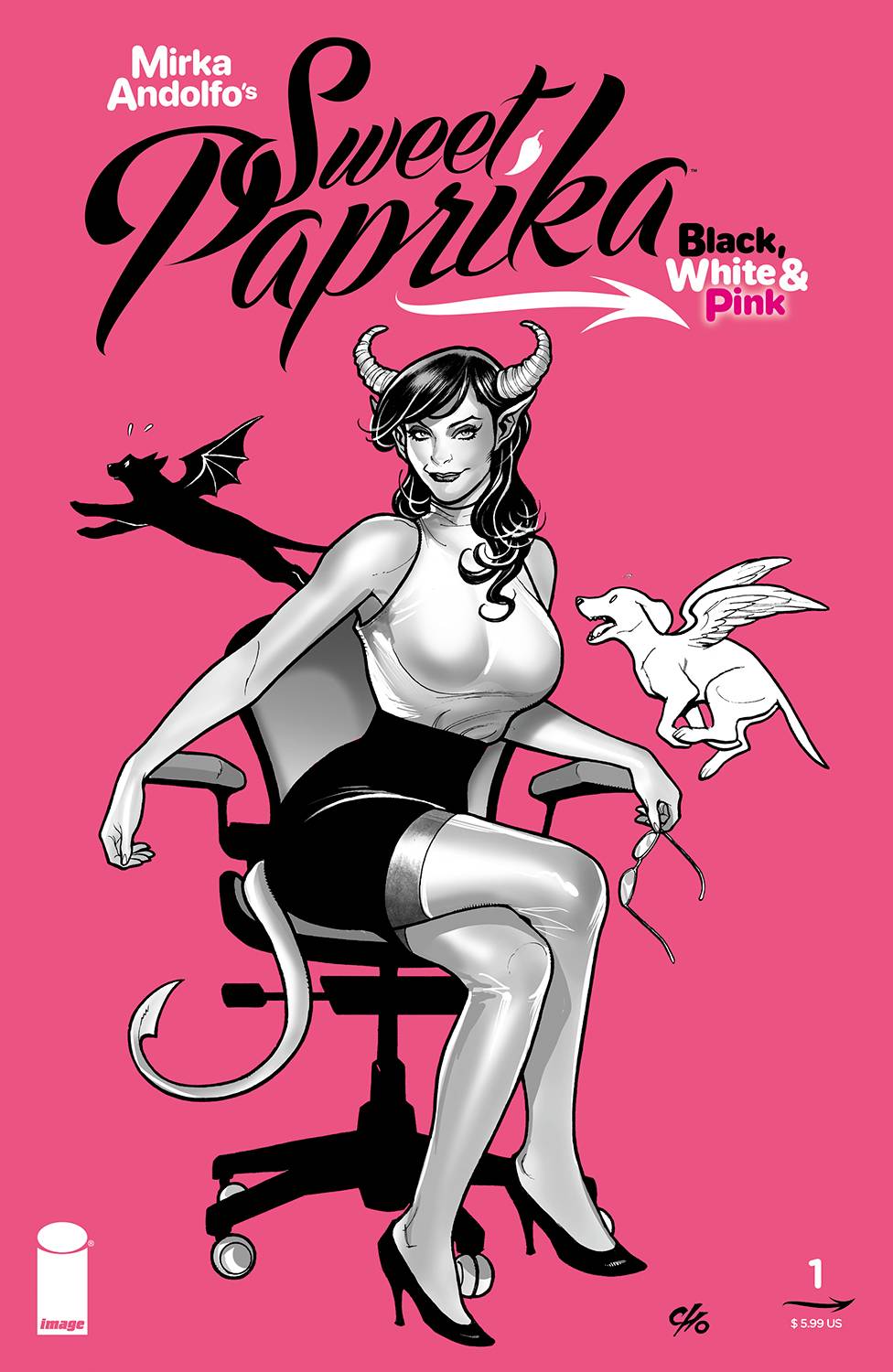 Sweet Paprika Black White & Pink (One Shot) Cvr B (Mr) (04/05/2023)