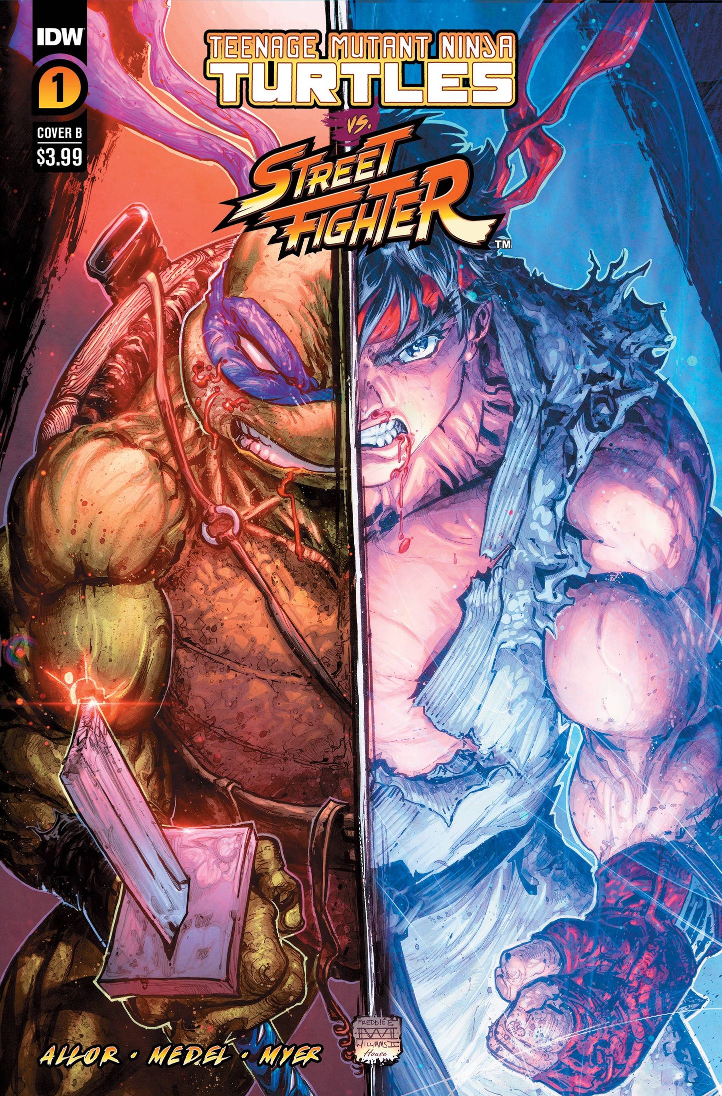 Tmnt Vs Street Fighter #1 (Of 5) Cvr B Williams Ii (06/07/2023)