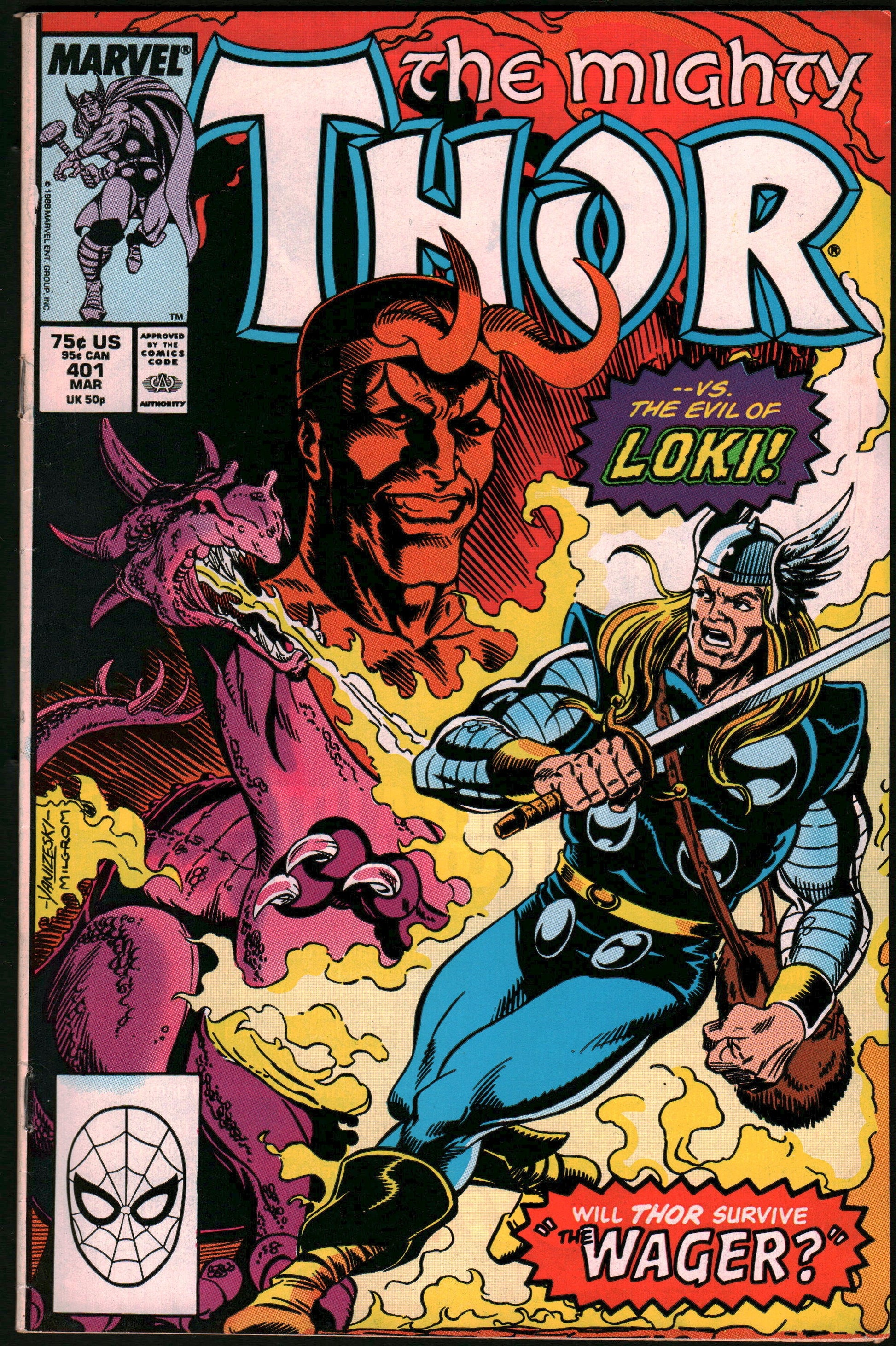 Thor #401 (3/89) - The One Stop Shop Comics & Games