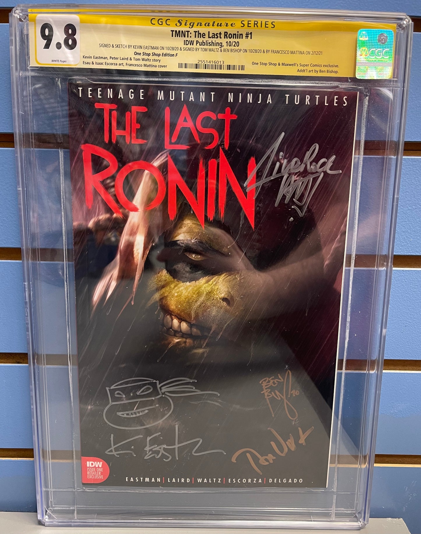 TMNT The Last Ronin #1 Francesco Mattina Exclusive CGC Signature Series