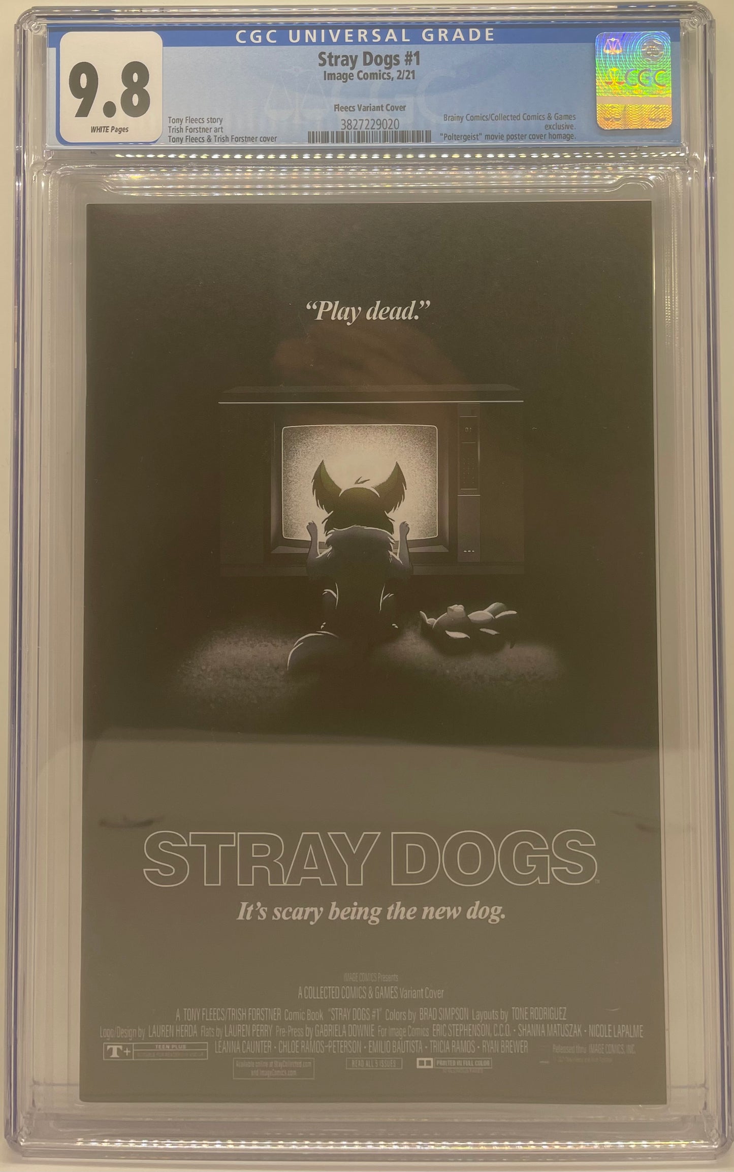 The One Stop Shop Comics & Games Stray Dogs #1 "Poltergeist" Homage Exclusive Variant CGC Graded IMAGE COMICS