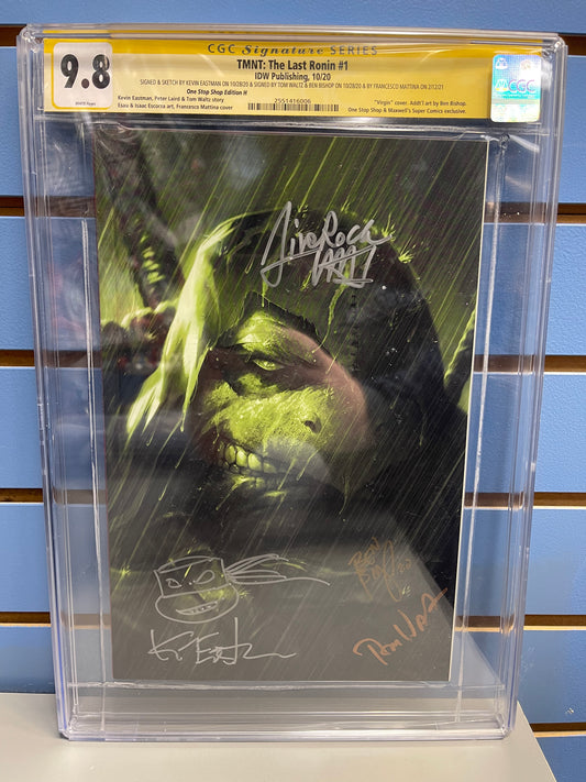 TMNT The Last Ronin #1 Francesco Mattina Exclusive Shellshock Virgin - CGC Signature Series 9.8